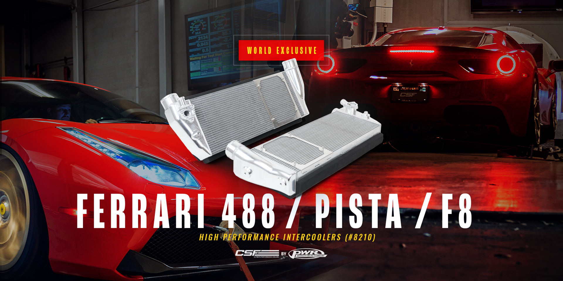CSF by PWR Intercooler for the Ferrari 488 GTB Home Page